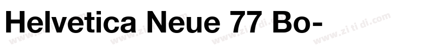 Helvetica Neue 77 Bo字体转换
